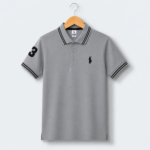Boys Polo Premium Gray