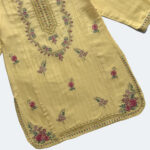 Girls Yellow Embroidered 2-Piece Traditional Outfit - Image 2