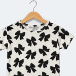 Girls Black Floral Print Co-Ord Set – Lightweight - Image 2