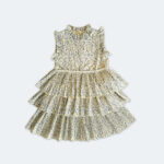 Girls Floral Tiered Ruffle Dress