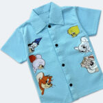 Kids Blue Cartoon Summer Co-Ord Set - Image 2