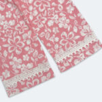 Girls Pink Blossom Floral 2 Pc Outfit - Image 4