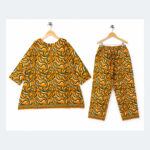 Girls Abstract Printed Lawn 2 Piece Co-Ord Set – Soft & Breathable Summer Wear  Short Description:
