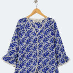 Girls Royal Blue Printed Lawn 2-Piece Suit - Image 2