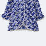 Girls Royal Blue Printed Lawn 2-Piece Suit - Image 3